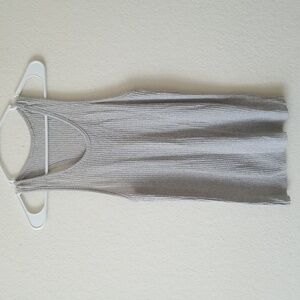 Gray Ribbed Tank Top